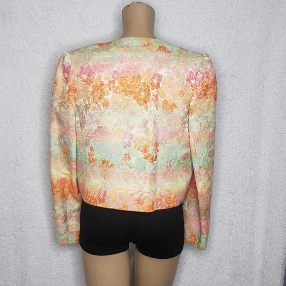 Vintage lorch blazer floral size 8 - Picture 3 of 6